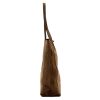 Patrizia 419-013-05 barna női velúr bőr bőr kézitáska 38 x 38 x 13 cm