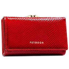   Peterson PTN 42108-DSL piros női bőr pénztárca 14 x 9 x 3.5 cm