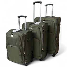 EASY TRIP ART. 56/66/76 cm khaki bőrönd szett