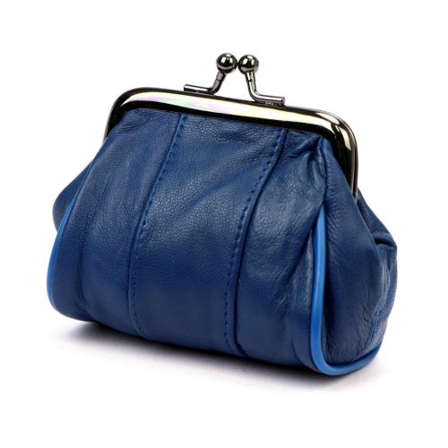 Money Kepper 7136 / 2023 navy női marhabőr pénztárca 9 x 8.5 x 4.5 cm