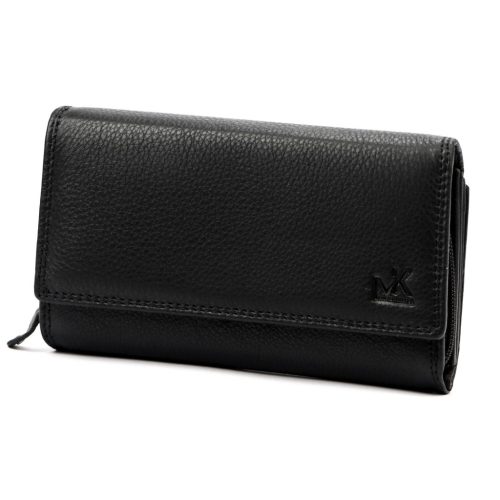 Money Kepper 12137 RFID fekete női marhabőr pénztárca 17 x 10.5 x 4.5 cm