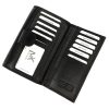 Money Kepper 12137 RFID fekete női marhabőr pénztárca 17 x 10.5 x 4.5 cm