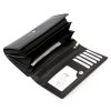 Money Kepper 12137 RFID fekete női marhabőr pénztárca 17 x 10.5 x 4.5 cm