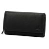 Money Kepper 12132 RFID fekete női marhabőr pénztárca 17 x 9.5 x 4 cm