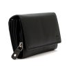 Money Kepper 12132 RFID fekete női marhabőr pénztárca 17 x 9.5 x 4 cm