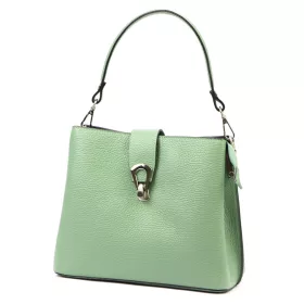   Luka 24-069 menta zöld női bőr válltáska 27 x 21.5 x 13 cm