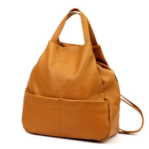 Luka 24-070 DOLLARO barna női marhabőr hátizsák 30 x 30 x 16 cm