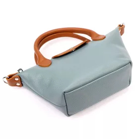   Luka 24-068 D világoskék női bőr kézitáska, válltáska 36 x 22 x 10 cm
