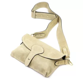 Luka 24-071 bézs női bőr válltáska 22.5 x 14.5 x 4.5 cm