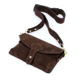 Luka 24-071 barna női bőr válltáska 22.5 x 14.5 x 4.5 cm