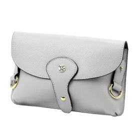   Gregorio 1713 szürke női bőr válltáska, laptáska 22 x 15 x 6 cm