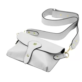   Gregorio 1713 szürke női bőr válltáska, laptáska 22 x 15 x 6 cm