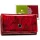 Peterson PTN 55020-BFBC piros pillangó mintás női bőr pénztárca, RFID 14.5 x 8.5 x 3 cm