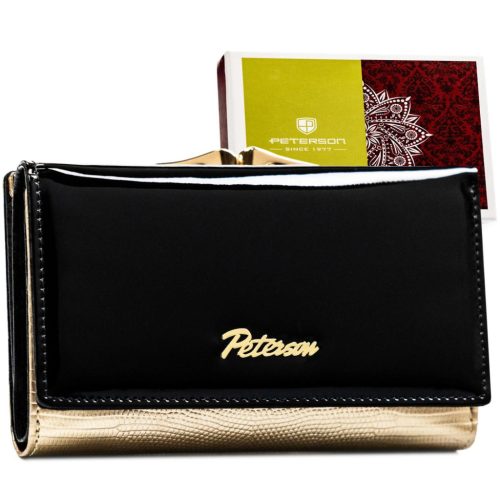 Peterson PTN LJ-42108 női marhabőr pénztárca 14 x 9 x 3.5 cm