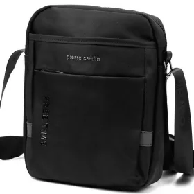   Pierre Cardin 1701 ALAN09 fekete férfi oldaltáska 20 x 24 x 9 cm