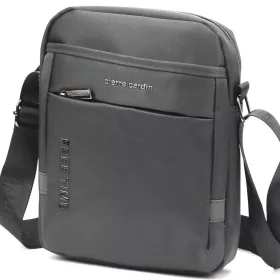   Pierre Cardin 1701 ALAN09 szürke férfi oldaltáska 20 x 24 x 9 cm