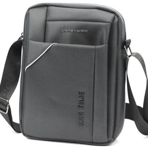 Pierre Cardin 2011 ALAN09 szürke férfi oldaltáska 20 x 24 x 9 cm 