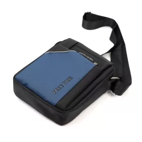   Pierre Cardin 2011 ALAN09 kék-fekete férfi oldaltáska 20 x 24 x 9 cm