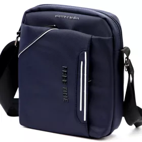   Pierre Cardin 2031 ALAN09 sötétkék férfi oldaltáska 20 x 24 x 9 cm