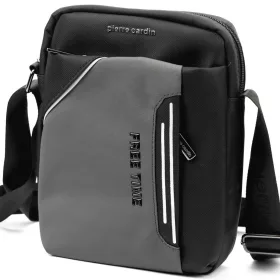  Pierre Cardin 2031 ALAN09 sötétszürke férfi oldaltáska 20 x 24 x 9 cm