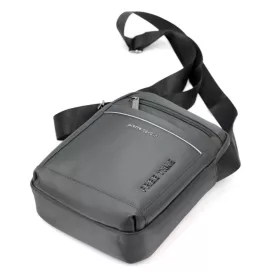   Pierre Cardin 2051 ALAN09 szürke férfi oldaltáska 20 x 24 x 9 cm