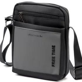   Pierre Cardin 2051 ALAN09 sötétszürke férfi oldaltáska 20 x 24 x 9 cm