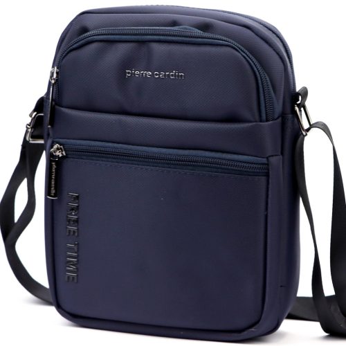 Pierre Cardin 2061 ALAN09 sötétkék férfi oldaltáska 20 x 24 x 9 cm