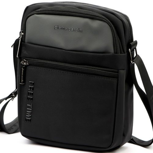 Pierre Cardin 2061 ALAN09 sötétszürke férfi oldaltáska 20 x 24 x 9 cm