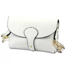 Luka 24-076 fehér női bőr válltáska 22 x 15 x 6 cm