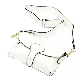 Luka 24-076 fehér női bőr válltáska 22 x 15 x 6 cm