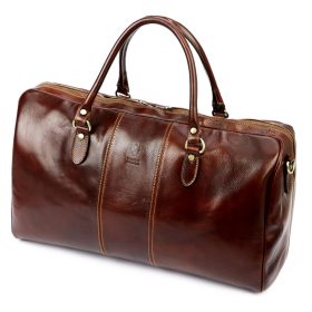  Florence 130/0788 TAMP barna bőr utazótáska  65 x 34 x 34 cm