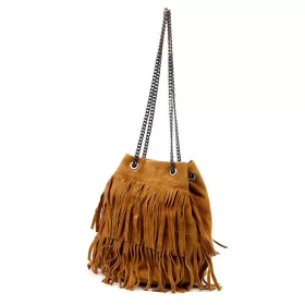 Luka 24-078 konyak női bőr válltáska 20 x 24 x 20 cm