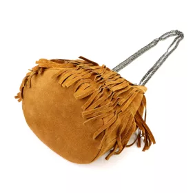 Luka 24-078 konyak női bőr válltáska 20 x 24 x 20 cm