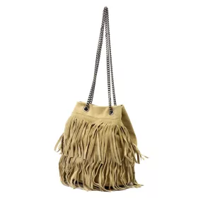 Luka 24-078 bézs női bőr válltáska 20 x 24 x 20 cm