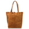 Patrizia 419-013-05 barna női bőr válltáska 38 x 38 x 13 cm 