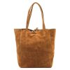 Patrizia 419-013-05 barna női bőr válltáska 38 x 38 x 13 cm 