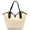 Luka 24-079 bézs női bőr válltáska 38 x 28 x 13 cm