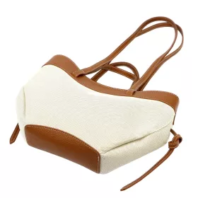   Luka 24-081 MN bézs női bőr kézitáska, válltáska 31 x 25 x 11 cm