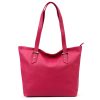 Luka 24-080 (01-058) magenta női bőr válltáska 33 x 34 x 16 cm