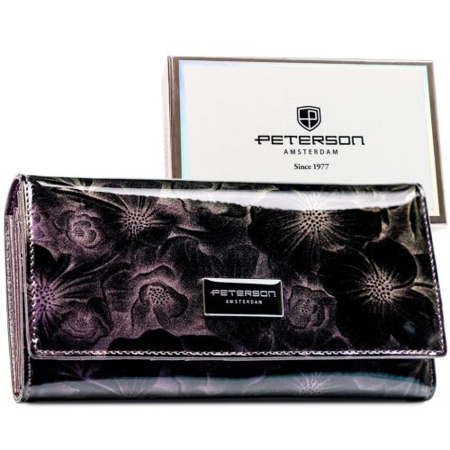 Peterson PTN PS122-FDS lila női pénztárca 18,5 x 9,5 x 2,5 cm