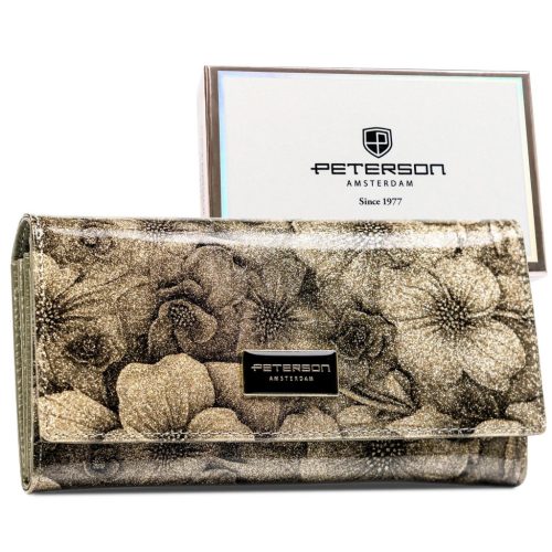 Peterson PTN PS122-FDS bézs női pénztárca 18,5 x 9,5 x 2,5 cm