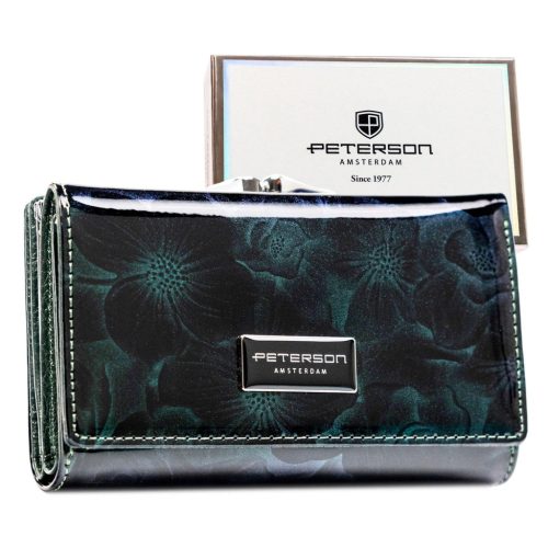 Peterson PTN PS108-FDS kék női pénztárca 14,5 x 9,5 x 3 cm