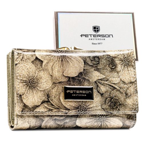 Peterson PTN PS108-FDS bézs női pénztárca 14,5 x 9,5 x 3 cm