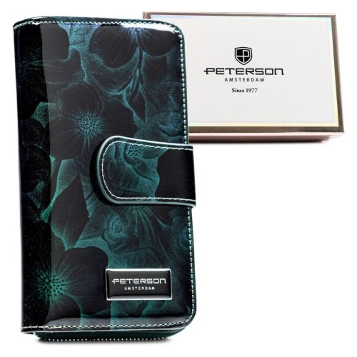 Peterson PTN PS116-FDS kék női pénztárca 16 x 11 x 4 cm 