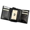 EL FORREST 568-623 RFID fekete női marhabőr pénztárca 12 x 9 x 3.5 cm