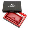 EL FORREST 579-480 RFID piros női bőr pénztárca 12 x 9 x 2.5 cm 