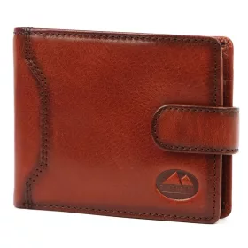   EL FORREST 850-29 RFID barna férfi bőr pénztárca 11.5 x 9.5 x 3 cm