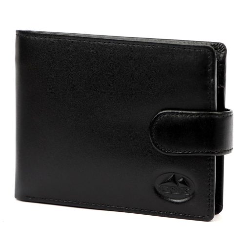 EL FORREST 850-67 RFID fekete férfi bőr pénztárca 11,5 x 9,5 x 3 cm