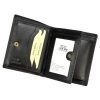 EL FORREST 886-67 RFID fekete férfi bőr pénztárca 9.5 x 11.5 x 2.8 cm