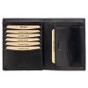 EL FORREST 933-67 RFID fekete férfi bőr pénztárca 10.5 x 13 x 3 cm